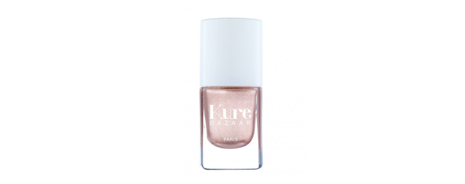 Kure Bazaar pink gold nail polish