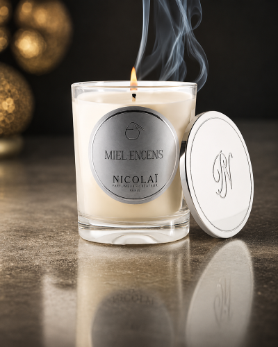MIEL-ENCENS- BOUGIE-PARFUMEE-NICOLAI-PARISPARFUMSFR