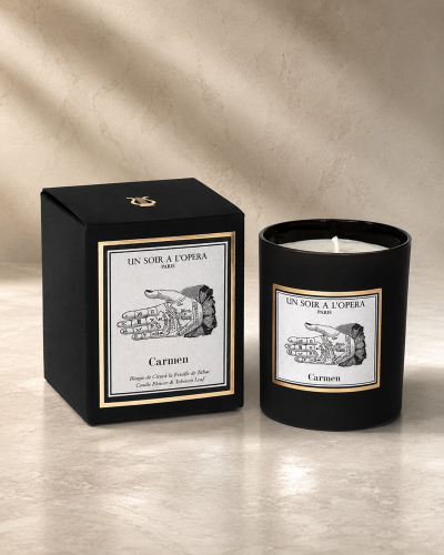 La Bayadère – bougie parfumée 180g cèdre et rose diffuseur capilla Made in France