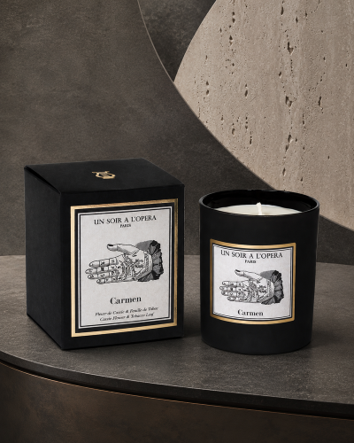 La Bayadère – bougie parfumée 180g cèdre et rose diffuseur capilla Made in France