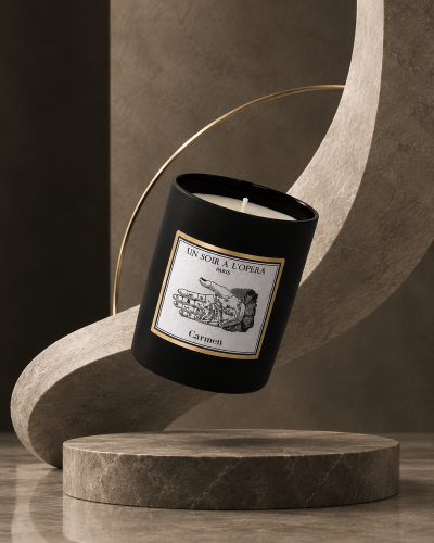 La Bayadère – bougie parfumée 180g cèdre et rose diffuseur capilla Made in France